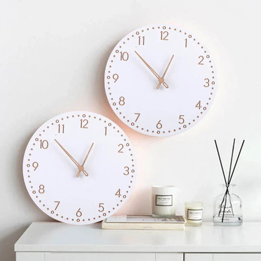 LumoWood Digital Clock | Sleek LED Display in Natural Grain