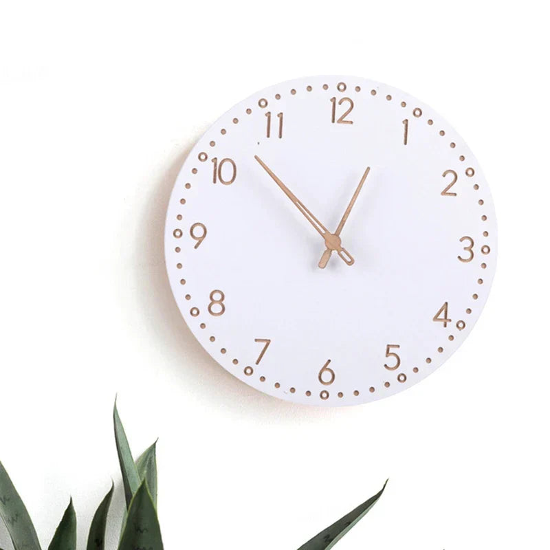 LumoWood Digital Clock | Sleek LED Display in Natural Grain