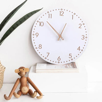 LumoWood Digital Clock | Sleek LED Display in Natural Grain