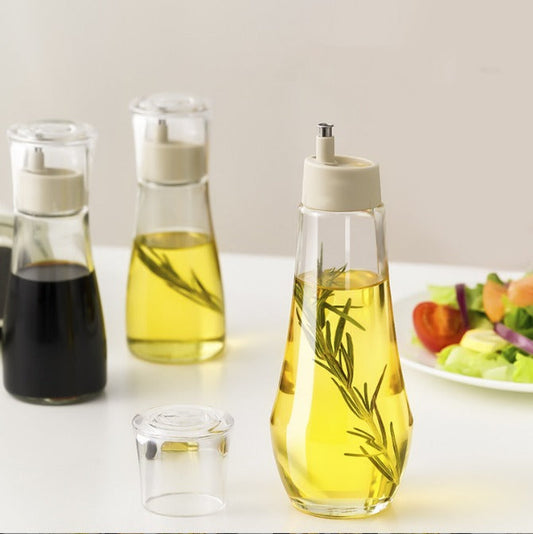 DrizzleMaster Glass Oil Bottle | No-Drip Precision Spout, Sleek & Durable