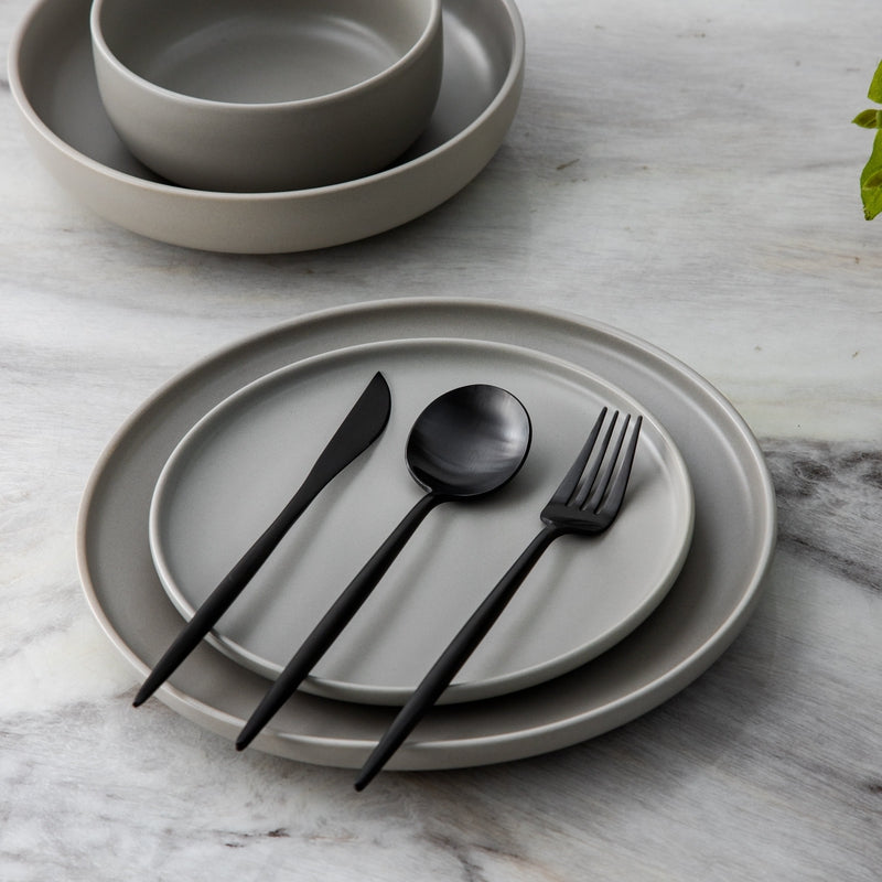PrestigeEdge Modern Minimalist | Stainless Steel Dining Set