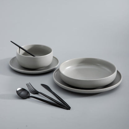 PrestigeEdge Modern Minimalist | Stainless Steel Dining Set