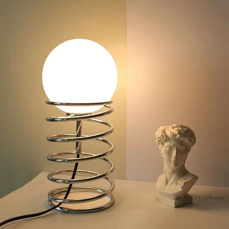 Sphere Lamp | Bauhaus Frosted Glass Table Accent