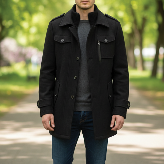 Elias | Men’s Cozy Wool Blend Coat