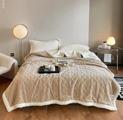 Soft Home Blanket | Comfort Throw for Bed, Sofa & On-the-Go Use