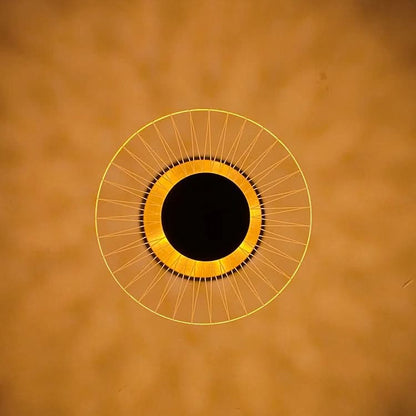 LumiDisc Crystal Lamp | Cordless Rechargeable LED Light for Elegant Tabletop Sparkle