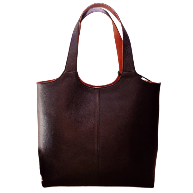 Hampshire | Black Women's Leather Tote Bag with Organizer-4