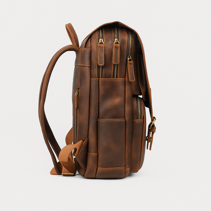Lennox | Vintage Brown Travel Backpack