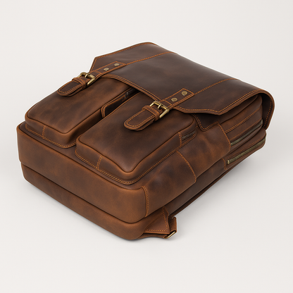 Lennox | Vintage Brown Travel Backpack