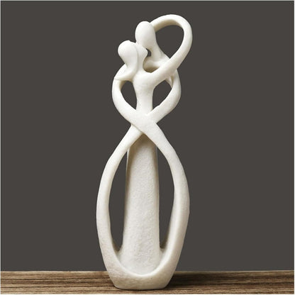Eternal Embrace | Modern Resin Loveform Sculpture