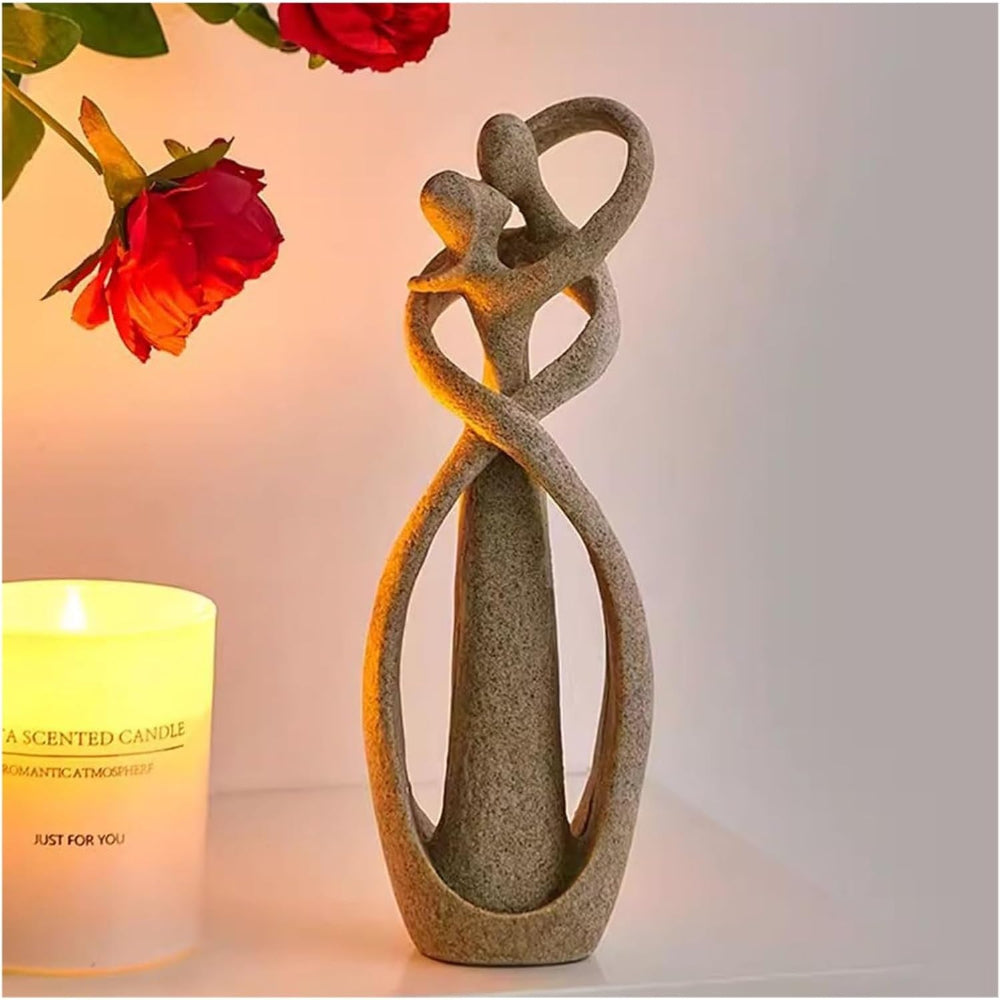 Eternal Embrace | Modern Resin Loveform Sculpture