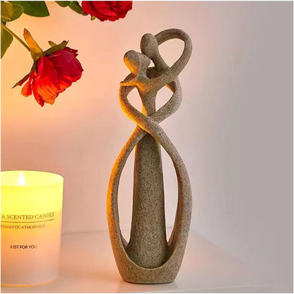 Eternal Embrace | Modern Resin Loveform Sculpture