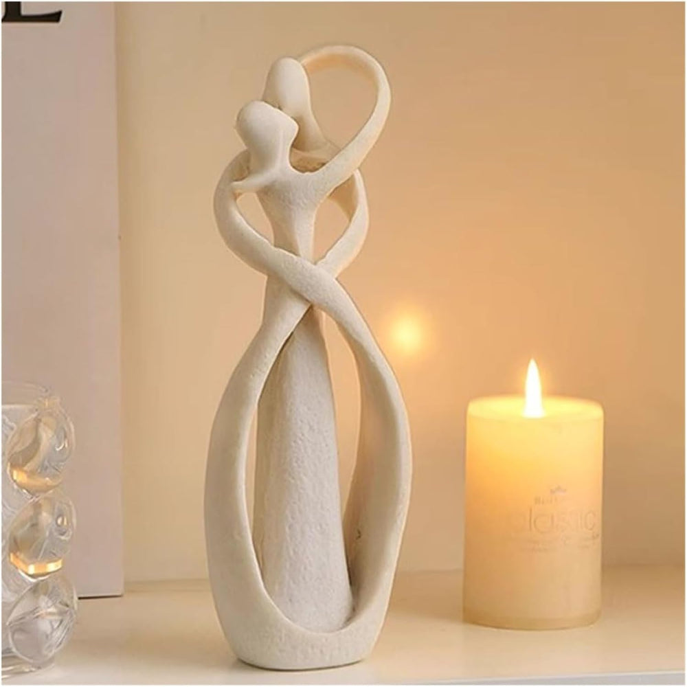 Eternal Embrace | Modern Resin Loveform Sculpture