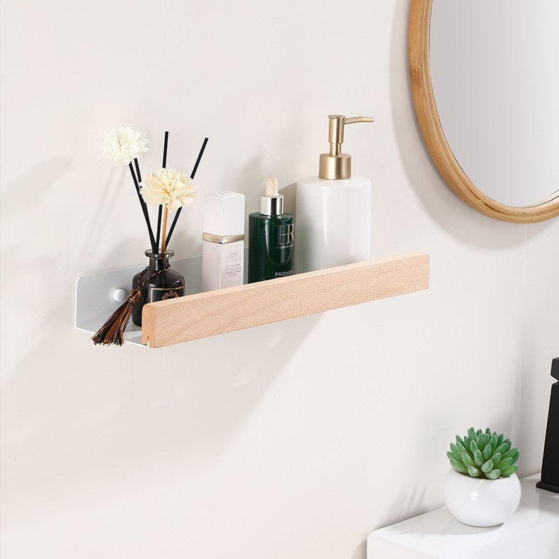 LumeaWood Towel Rack | Sleek No-Tool Bathroom Shelf