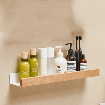 LumeaWood Towel Rack | Sleek No-Tool Bathroom Shelf