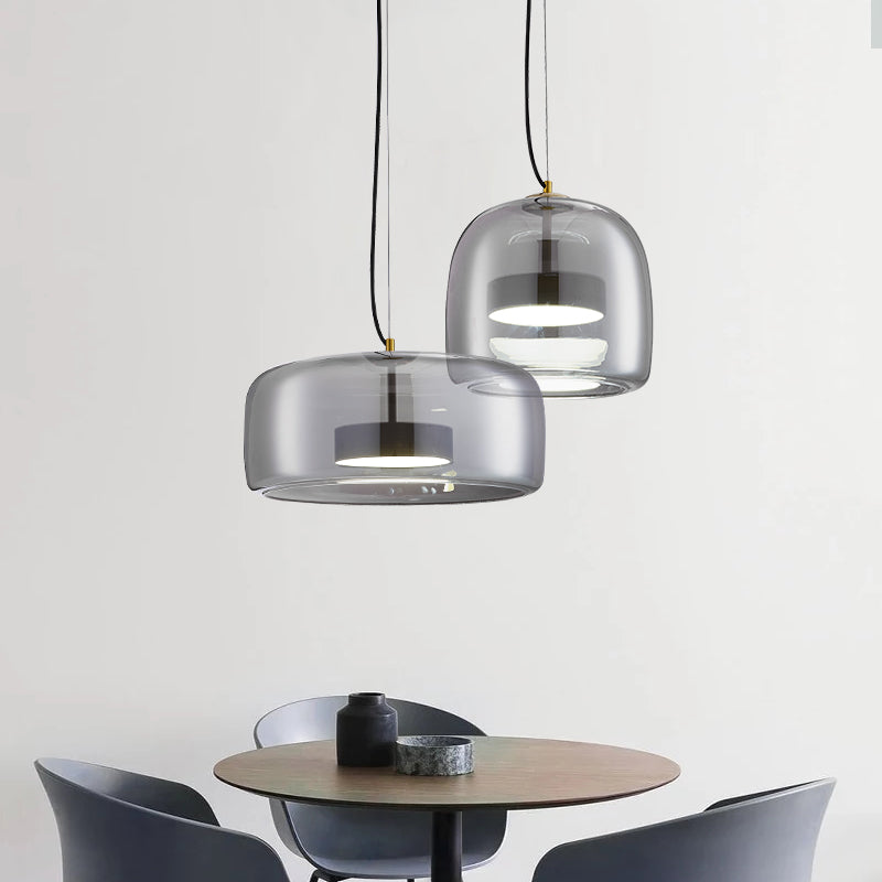 Hotel Elegance | LumiGlide Contemporary Glass Pendant Lamp