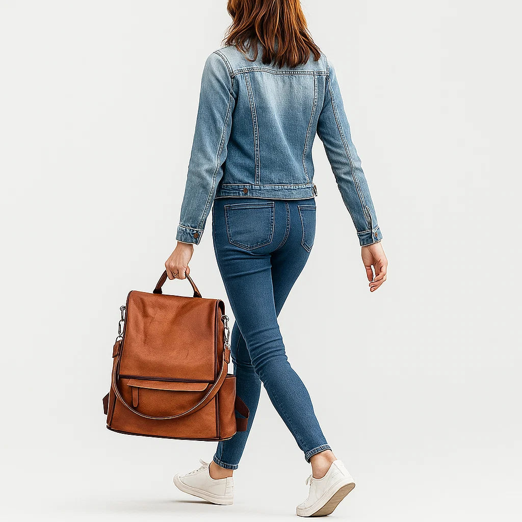 Maelis | Rustic Charm Vegan Leather Daypack