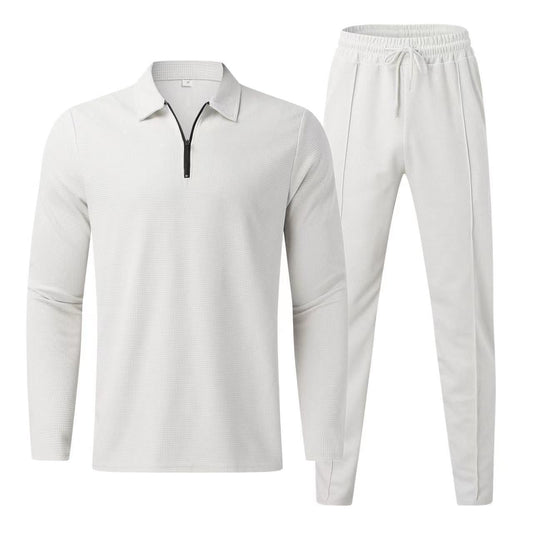 Nick | Men’s Elastic Zip-Polo Winter Jogger Set