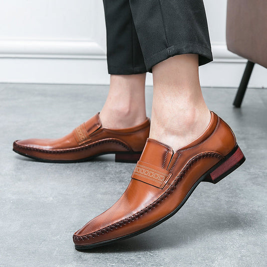 Edgar | Men’s Durable Leather Slip-On Loafers
