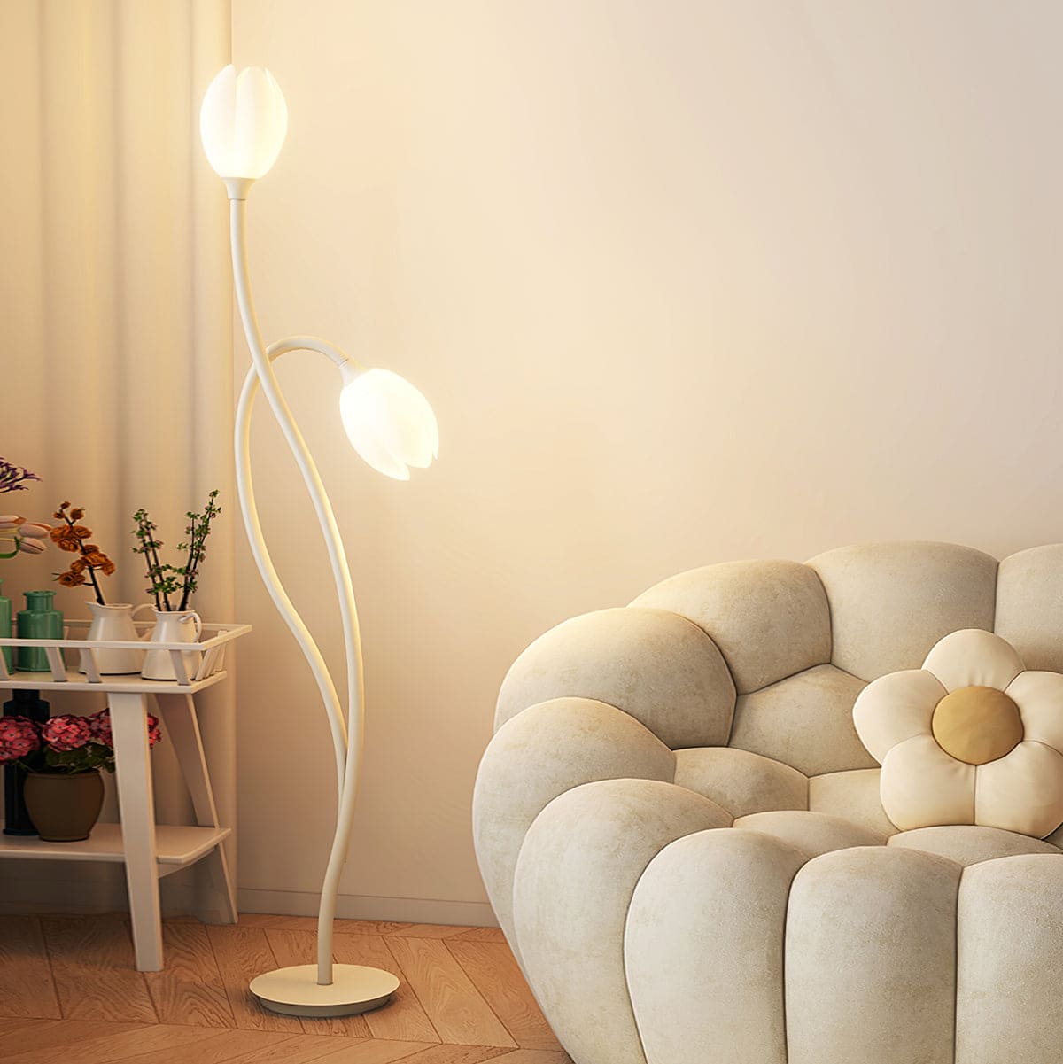 Contemporary G9 Fixture | LumiPetal Flower Floor Light