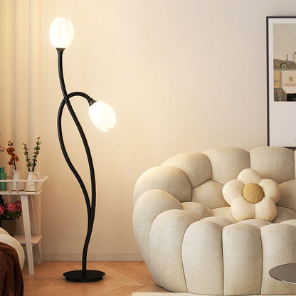 Contemporary G9 Fixture | LumiPetal Flower Floor Light