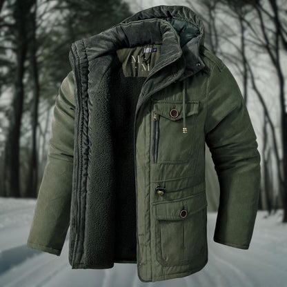 Wyatt | Men’s Utilitarian Hooded Winter Jacket with Pockets