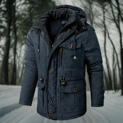 Wyatt | Men’s Utilitarian Hooded Winter Jacket with Pockets
