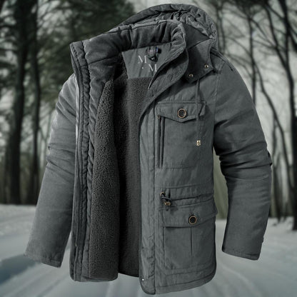 Wyatt | Men’s Utilitarian Hooded Winter Jacket with Pockets