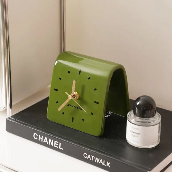 TerraForma Table Clock | Handcrafted Ceramic Charm in Mocha Brown