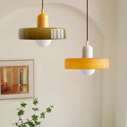 Studio Prisma Pendant | Art Glass Light in Bauhaus Luxe Palette