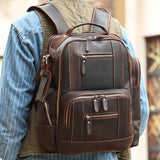 Urban Trek | Full Grain Leather Travel Backpack-6