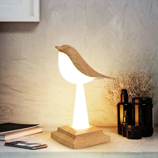 AvianAura Lamp | Vibrant LED Table Light Inspired by Exotic Eclectus Plumage