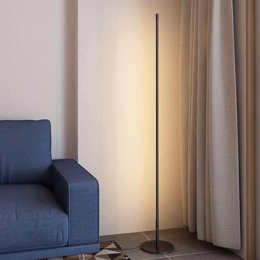 Sleek LED Illumination | FrostGlow Nordic Floor Lamp