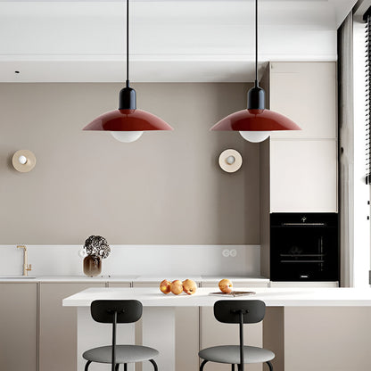 Maison Macaron Pendant | Sculpted Iron Shade in Bauhaus Hues