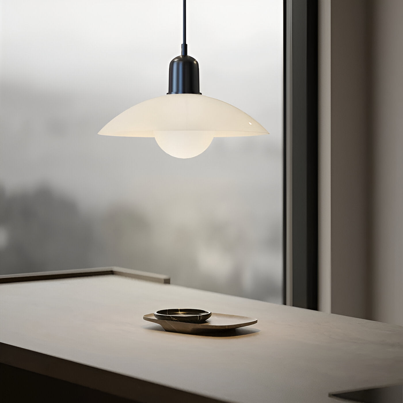 Maison Macaron Pendant | Sculpted Iron Shade in Bauhaus Hues