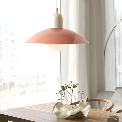 Maison Macaron Pendant | Sculpted Iron Shade in Bauhaus Hues