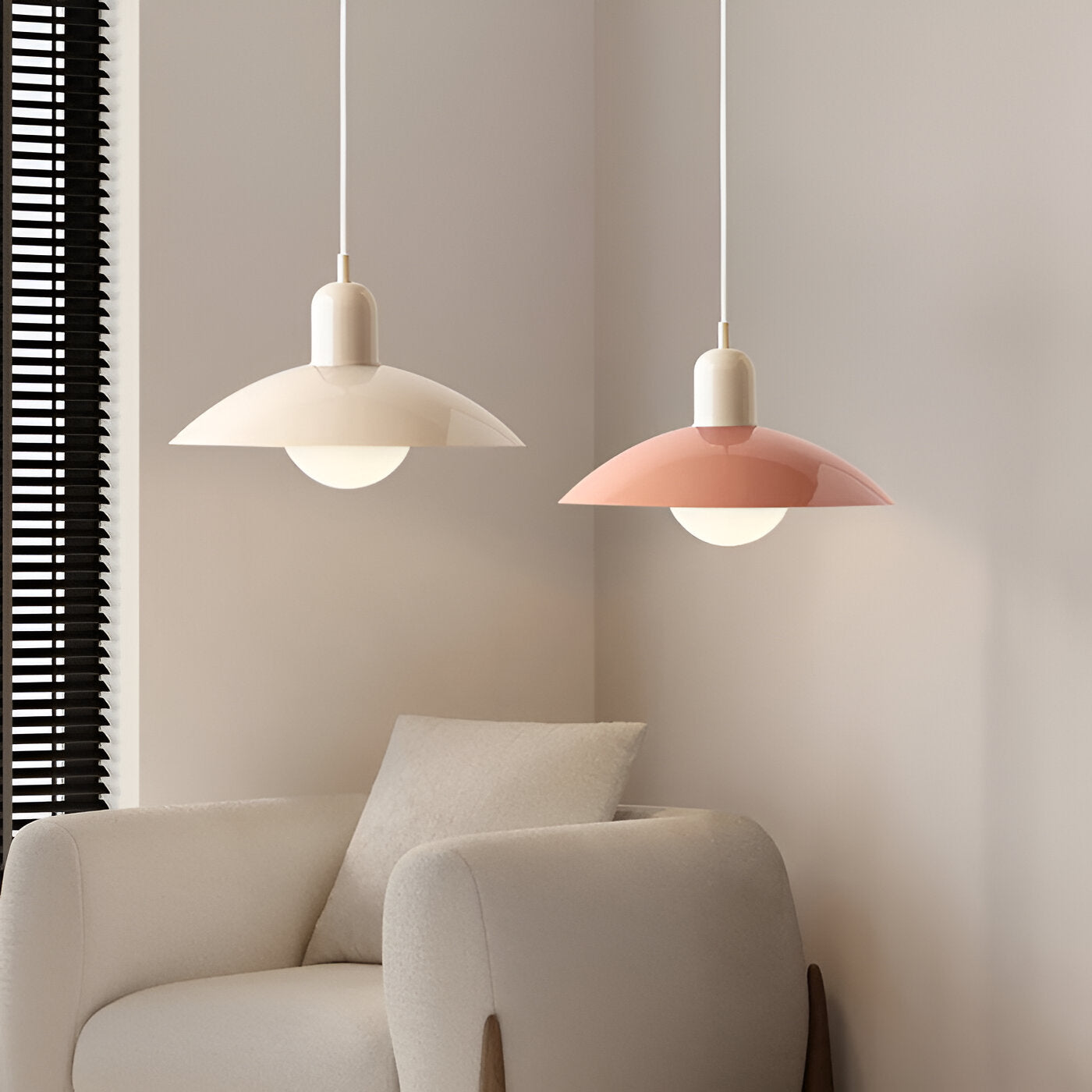 Maison Macaron Pendant | Sculpted Iron Shade in Bauhaus Hues