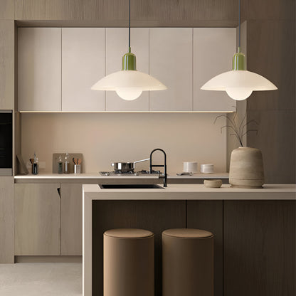 Maison Macaron Pendant | Sculpted Iron Shade in Bauhaus Hues