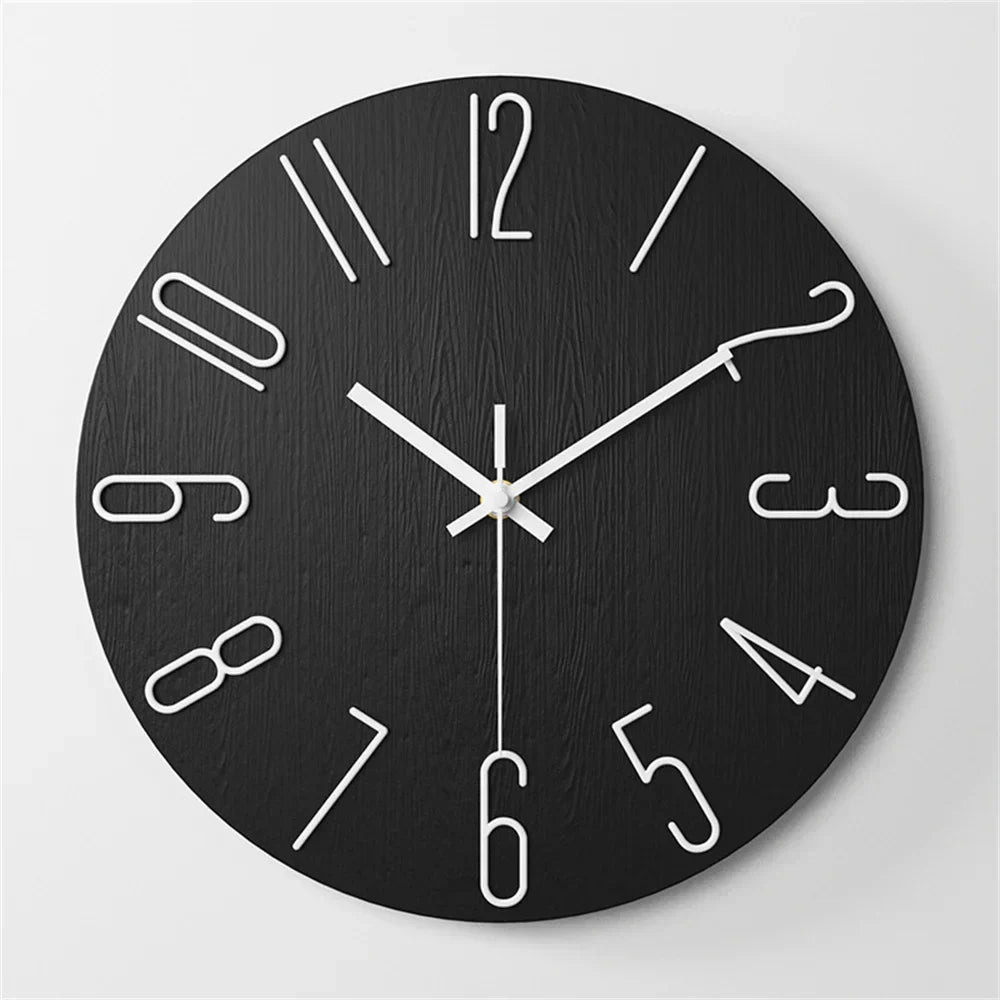 Modern 3D Look | NovaSilent Frameless Wall Clock