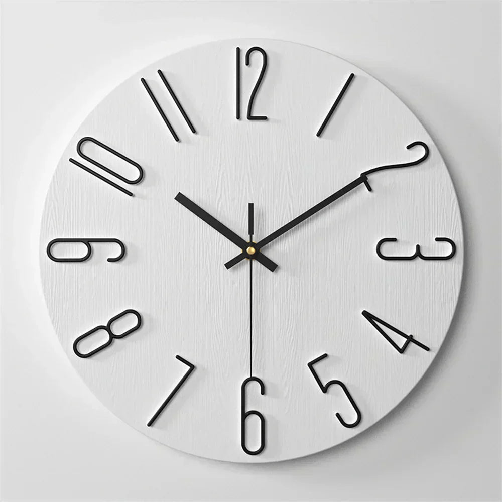 Modern 3D Look | NovaSilent Frameless Wall Clock