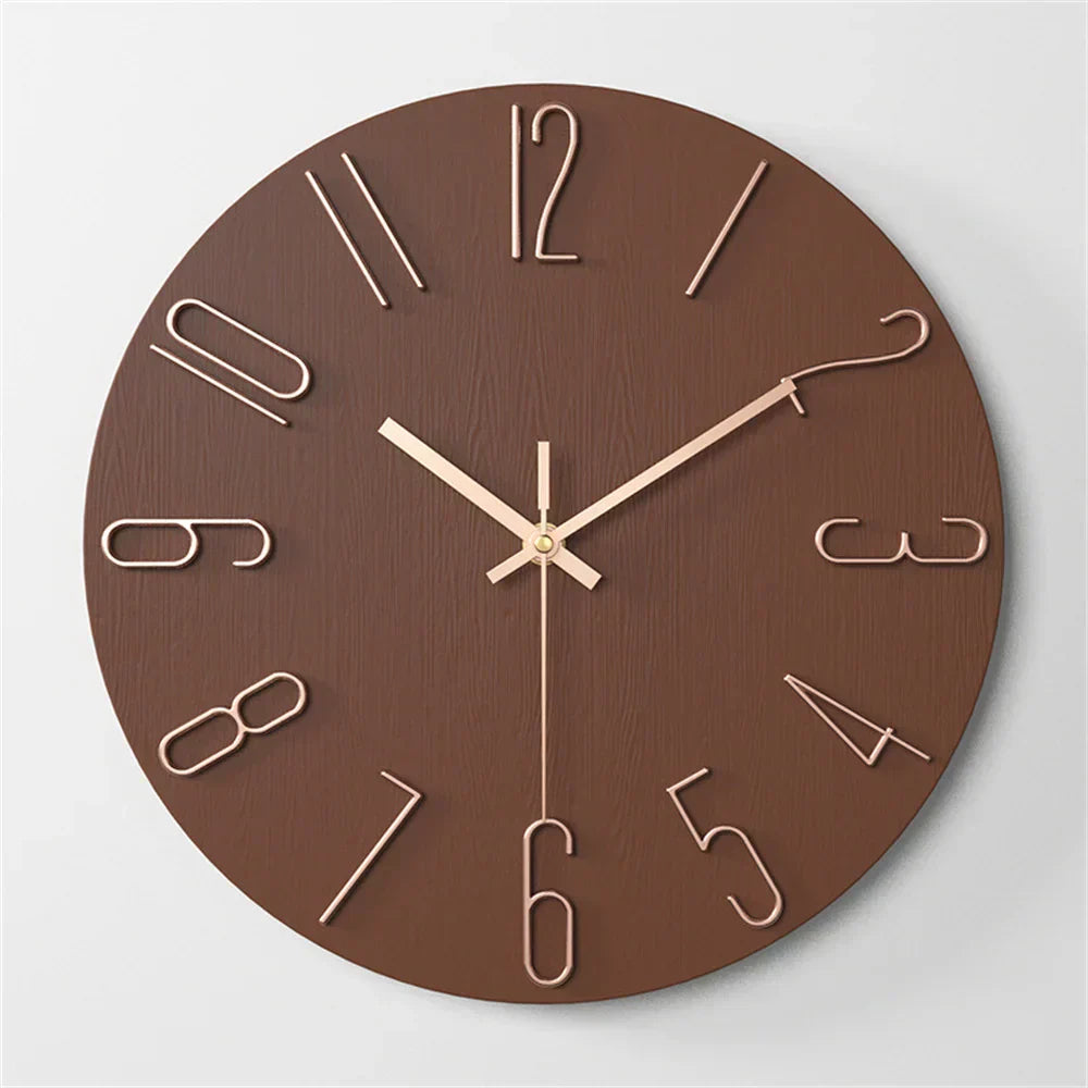 Modern 3D Look | NovaSilent Frameless Wall Clock