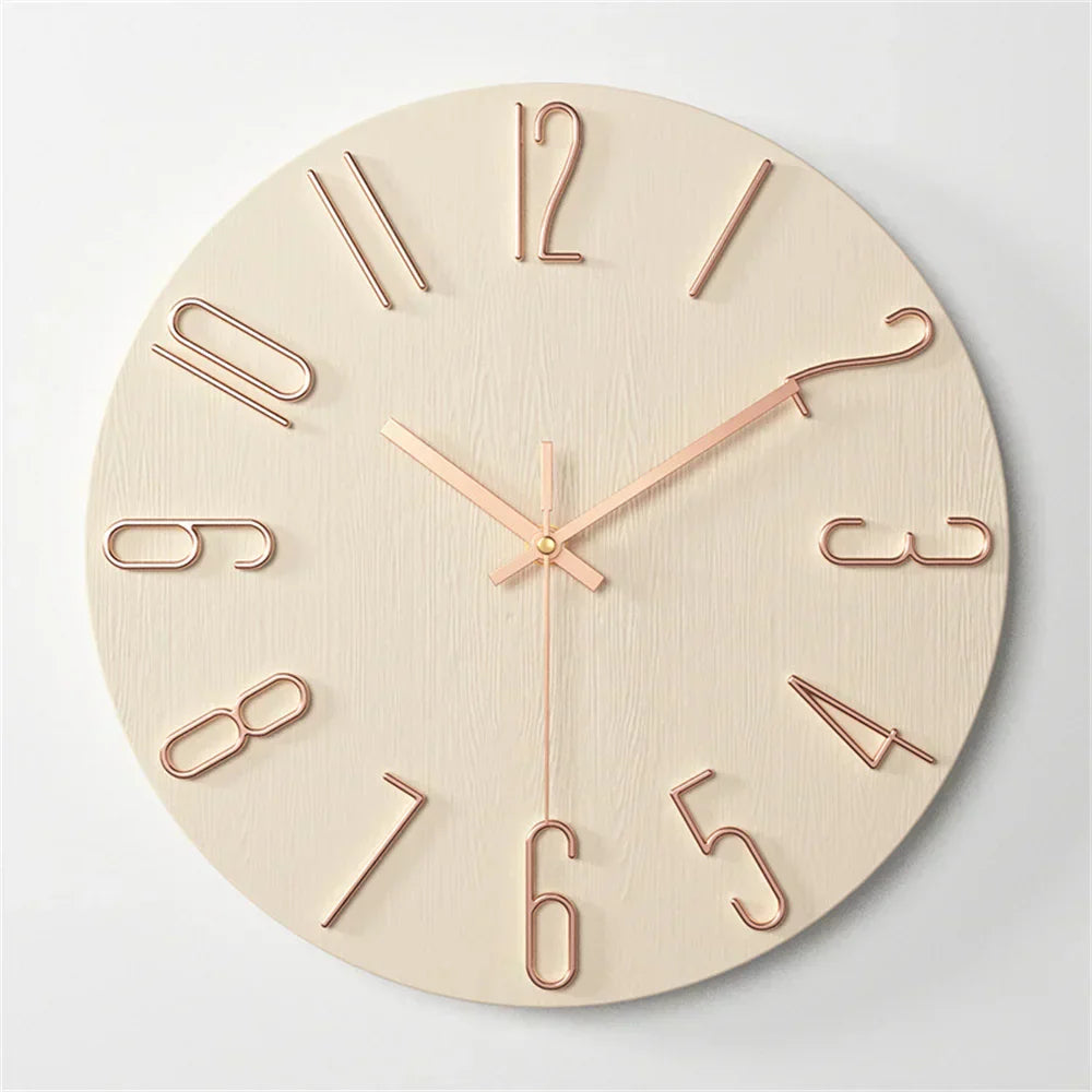 Modern 3D Look | NovaSilent Frameless Wall Clock