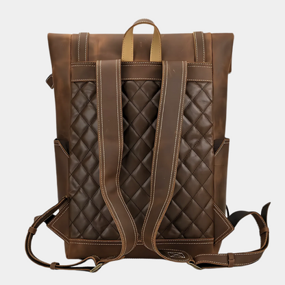 Nyon | Men's Leather Backpack - Durable Full Grain Design with Organized Storage