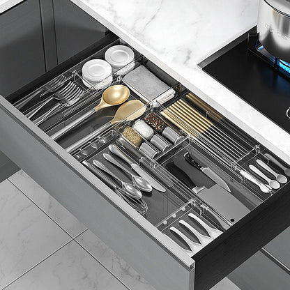 FlexNest Drawer Organizer | Adjustable Fit for Utensils & Cutlery, Streamlined Storage