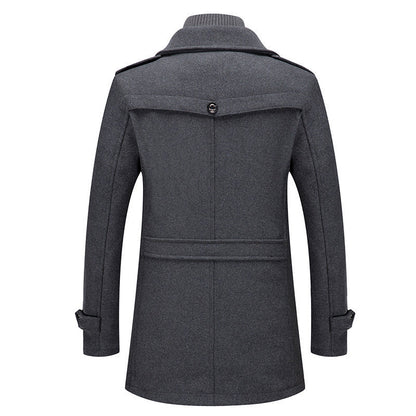 Gavin | Men’s Classic Wool Blend Coat with Notched Lapel