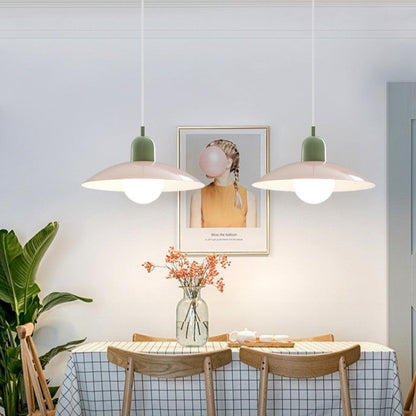Maison Macaron Pendant | Sculpted Iron Shade in Bauhaus Hues