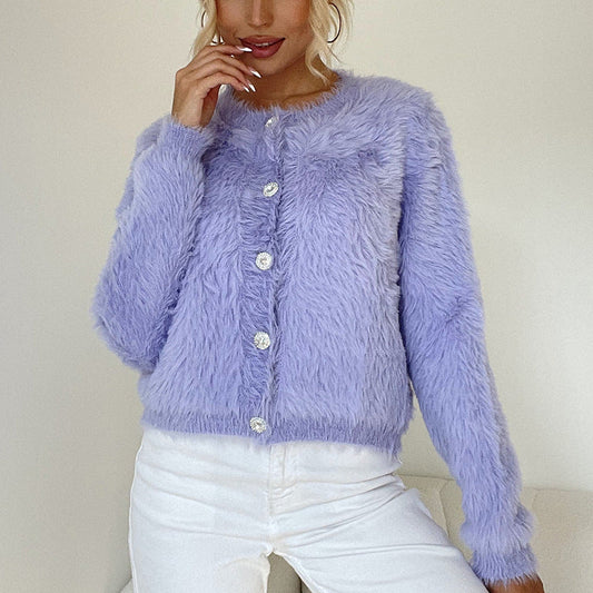 Melissa | Women’s Soft Cozy Faux Fur Cardigan for Casual Wear