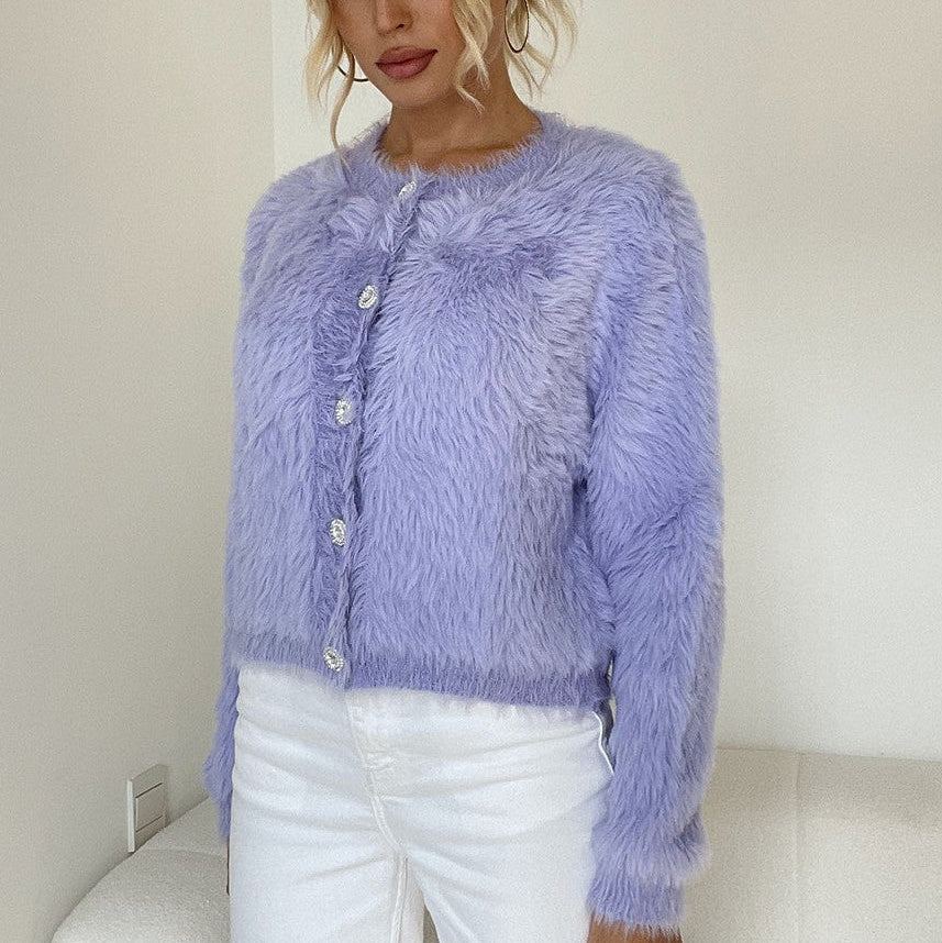 Melissa | Women’s Soft Cozy Faux Fur Cardigan for Casual Wear