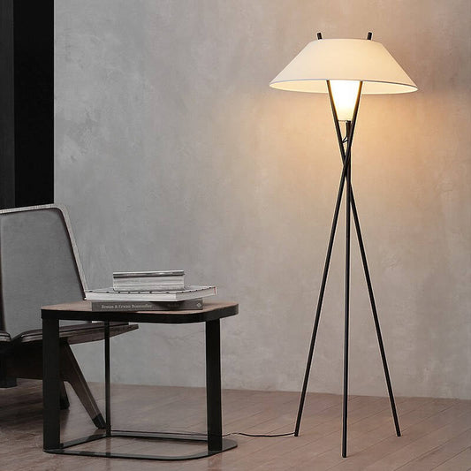 PureGlow Modern Floor Lamp | Fabric Shade Contemporary Accent