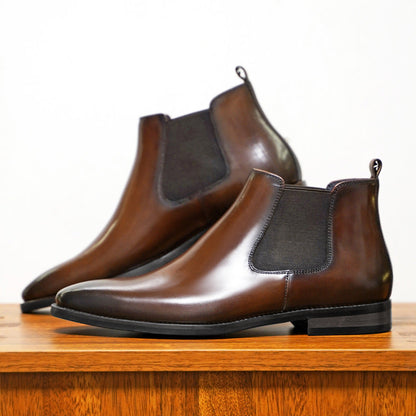 Jerick | Men’s Comfortable Slip-On Leather Chelsea Boots